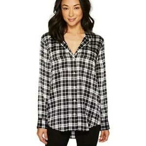 ****SOLD**********Equipmen Ansley Plaid Silk Shirt